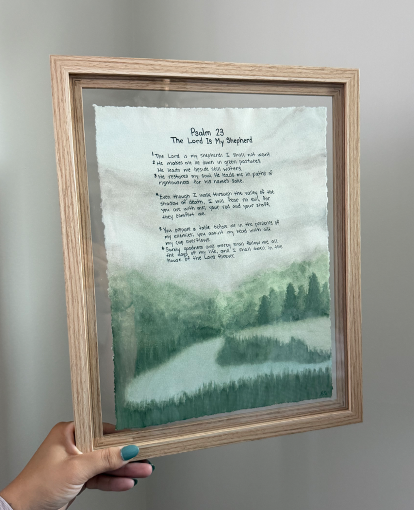 Psalm 23 Scenic Landscape 